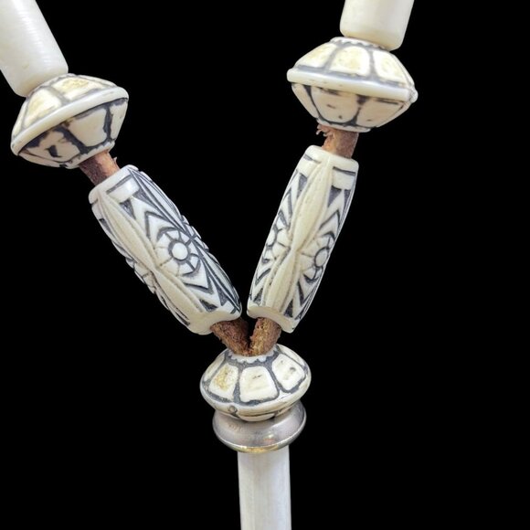 Handmade Tribal Claw Necklace Primitive Western Rustic Bone Cowboycore - Picture 3 of 9